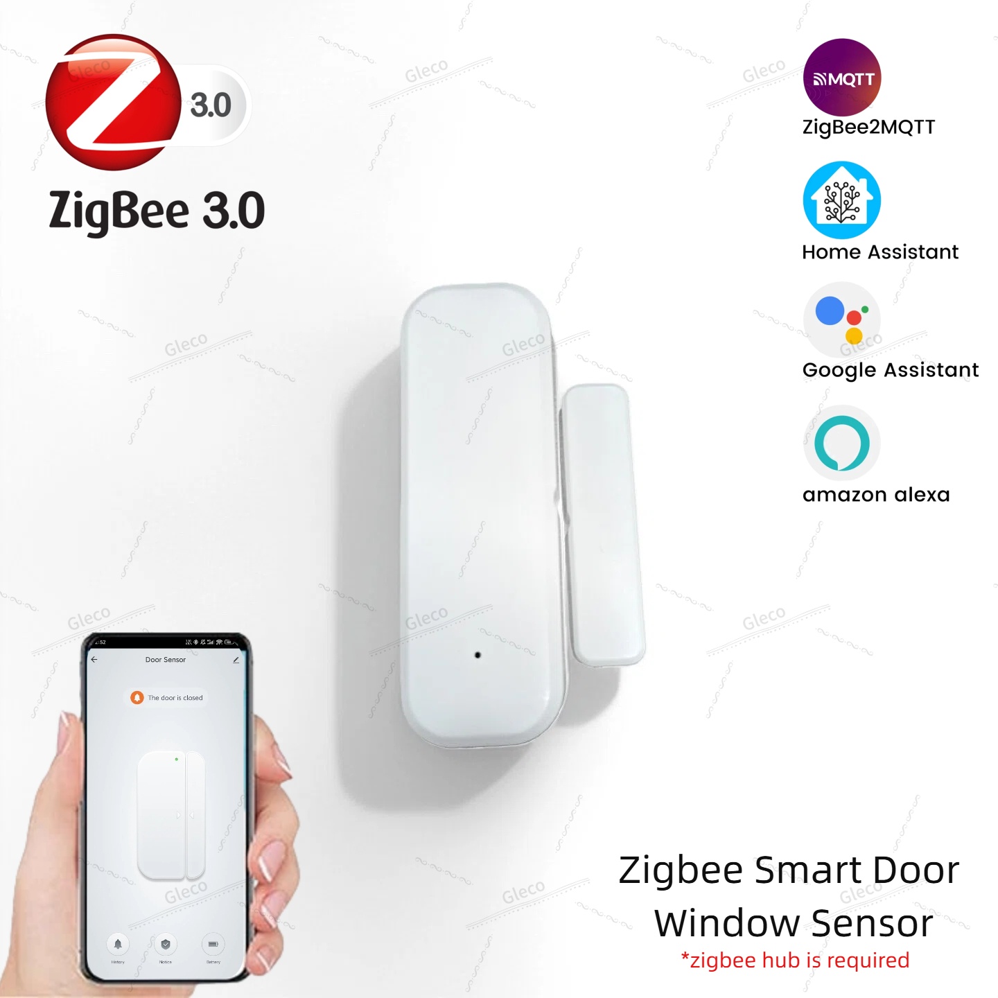 Zigbee janela porta sensor de  - Home Automation Technology avaliação e preço
